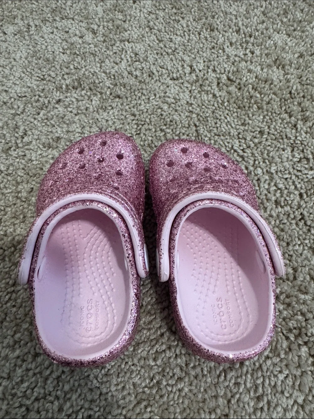 Crocs Kids Glitter Clog - Pink